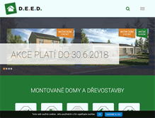 Tablet Screenshot of deed.cz